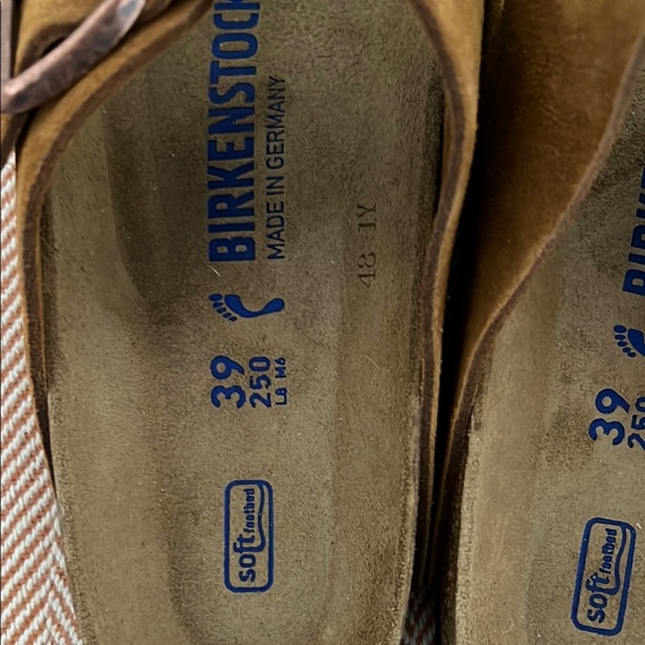 🏷️NIB🏷️ Birkenstock Brown Suede Footbed Sandals - Picture 6 of 9